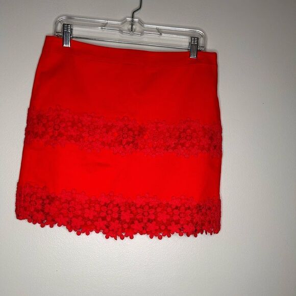 J.Crew Lace Stripe Mini Skirt - Picture 1 of 3